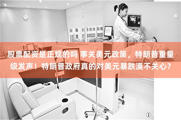股票配资是正规的吗 事关美元政策，特朗普重量级发声！特朗普政府真的对美元暴跌漠不关心？