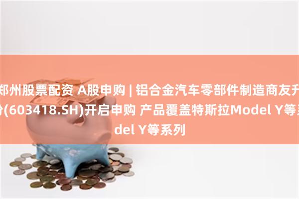 郑州股票配资 A股申购 | 铝合金汽车零部件制造商友升股份(603418.SH)开启申购 产品覆盖特斯拉Model Y等系列