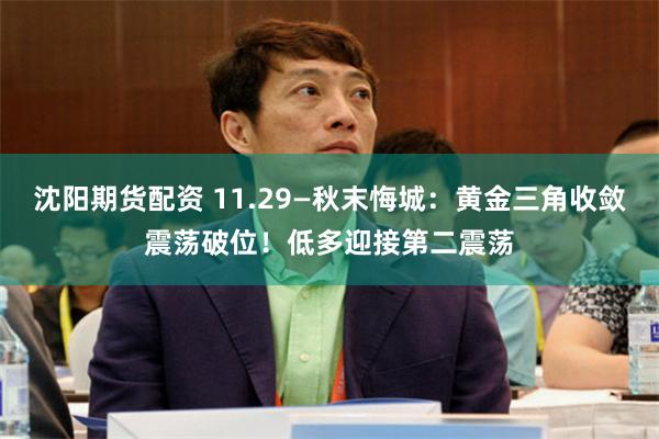 沈阳期货配资 11.29—秋末悔城：黄金三角收敛震荡破位！低多迎接第二震荡