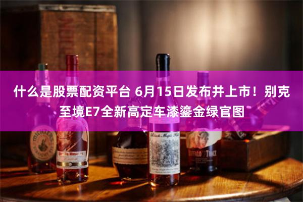 什么是股票配资平台 6月15日发布并上市！别克至境E7全新高定车漆鎏金绿官图