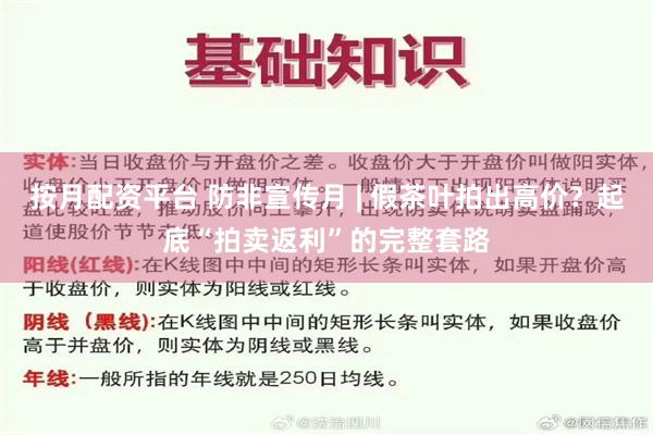 按月配资平台 防非宣传月 | 假茶叶拍出高价？起底“拍卖返利”的完整套路