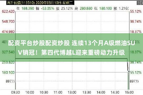 配资平台炒股配资炒股 连续13个月A级燃油SUV销冠！第四代博越L迎来重磅动力升级