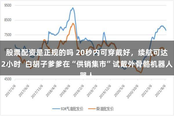 股票配资是正规的吗 20秒内可穿戴好，续航可达2小时  白胡子爹爹在“供销集市”试戴外骨骼机器人