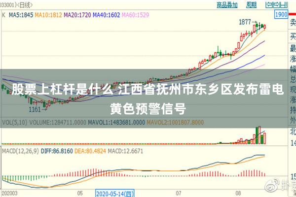 股票上杠杆是什么 江西省抚州市东乡区发布雷电黄色预警信号